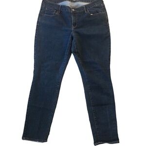 Old Navy Original Mid Rise Jean 16X30 Skinny Fit Stretch Dark Wash Comfort